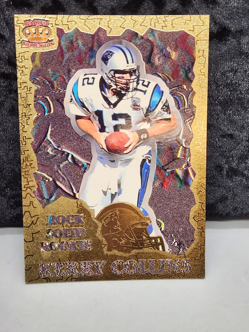 1995 Pacific Rock Solid Rookies Kerry Collins RP4 Insert Carolina Panthers...