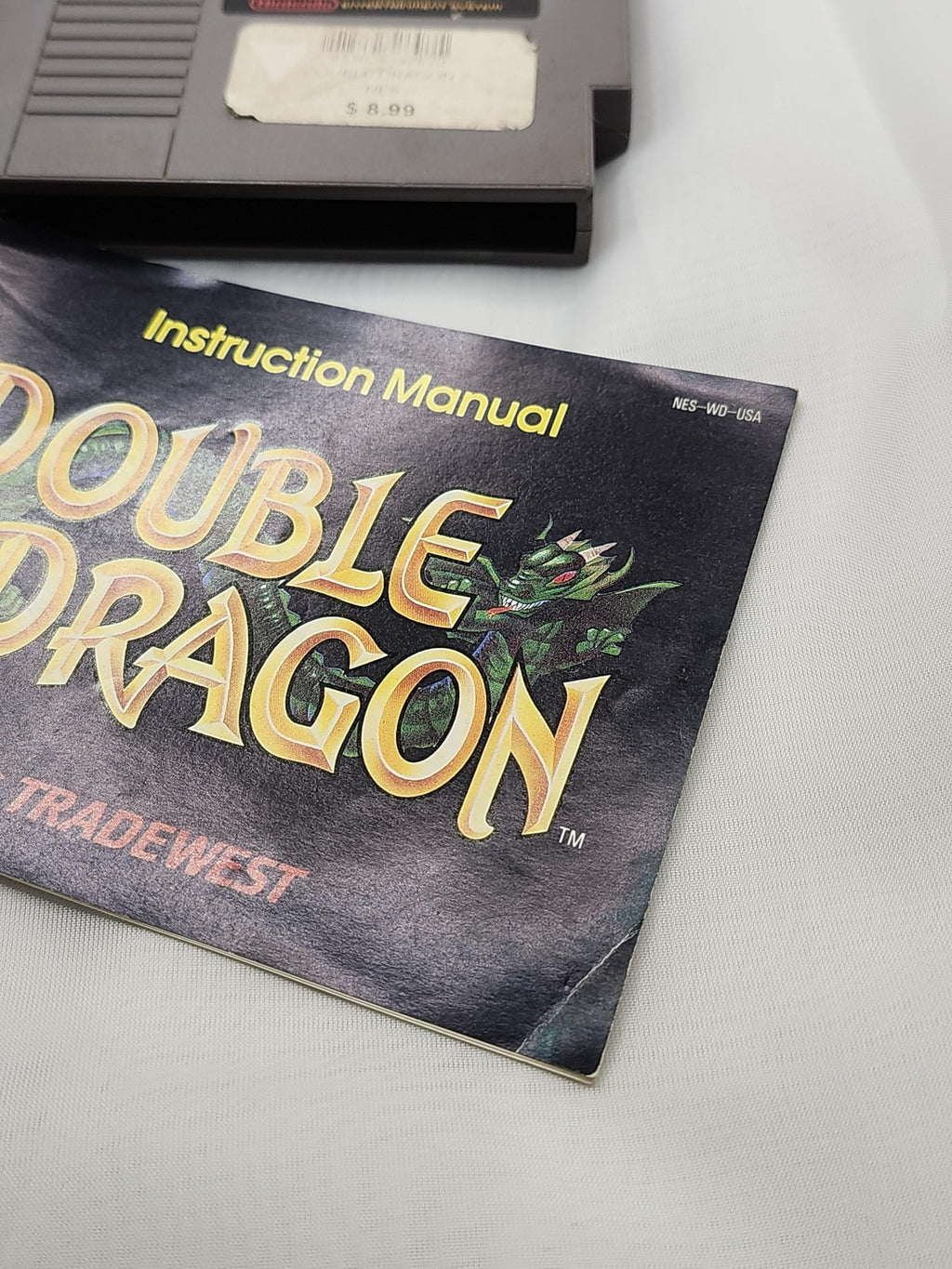 Double Dragon II The Revenge Nintendo NES Game Cart Manual Acclaim NTSC-U/C 1990