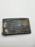 My Gun Cold Dead Fingers Belt Buckle Mens Brown Metal Western Rectangular Rifle
