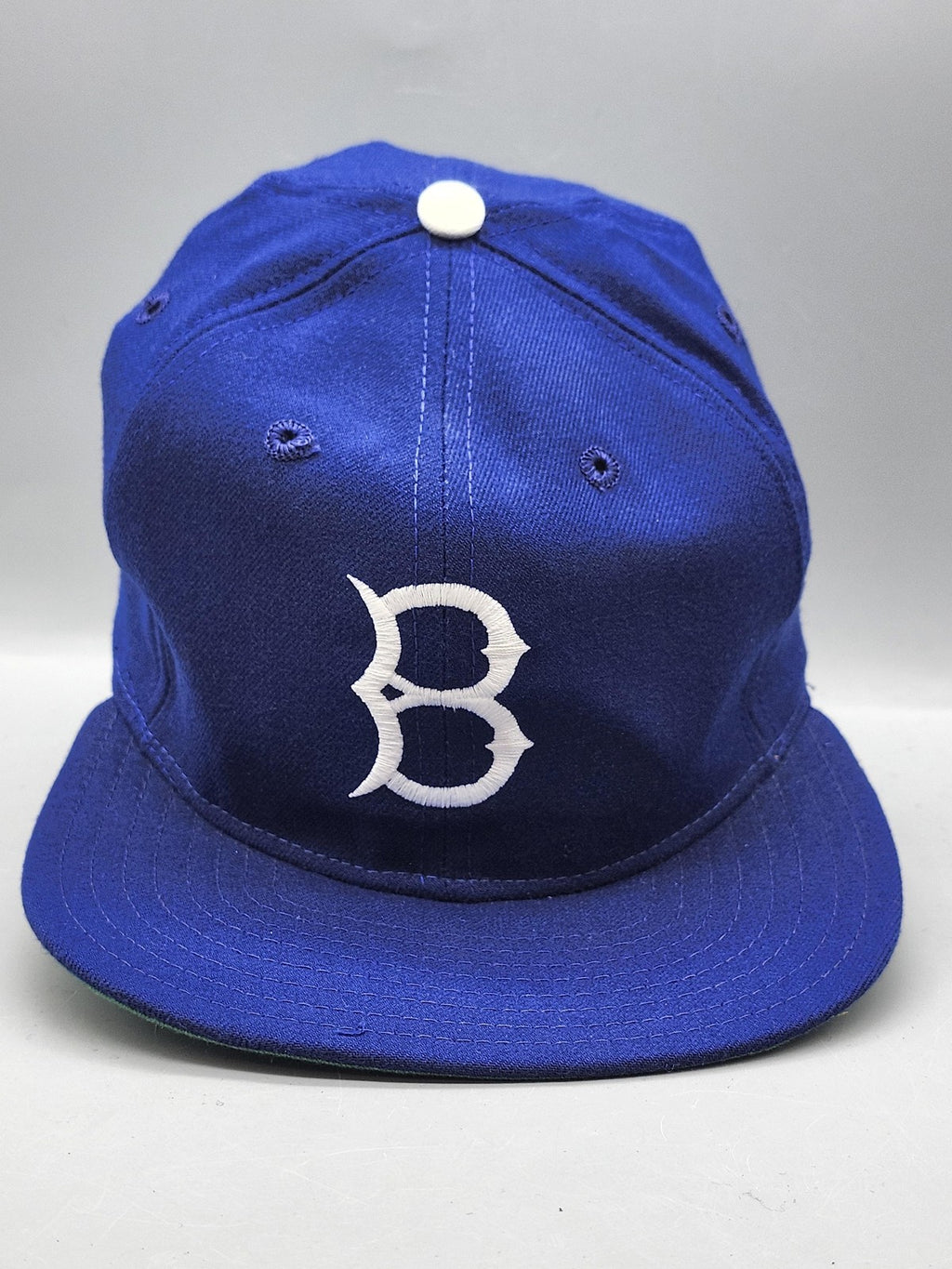Vintage Brooklyn Dodgers Hat Cap Fitted Mens 6 7/8 MLB Baseball New Era Blue