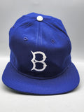 Vintage Brooklyn Dodgers Hat Cap Fitted Mens 6 7/8 MLB Baseball New Era Blue