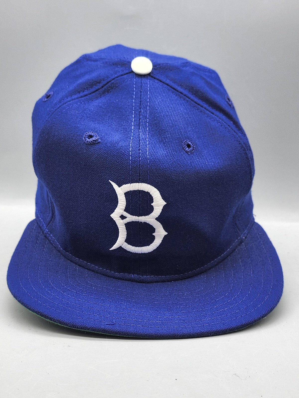 Vintage Brooklyn Dodgers Hat Cap Fitted Mens 6 7/8 MLB Baseball New Era Blue