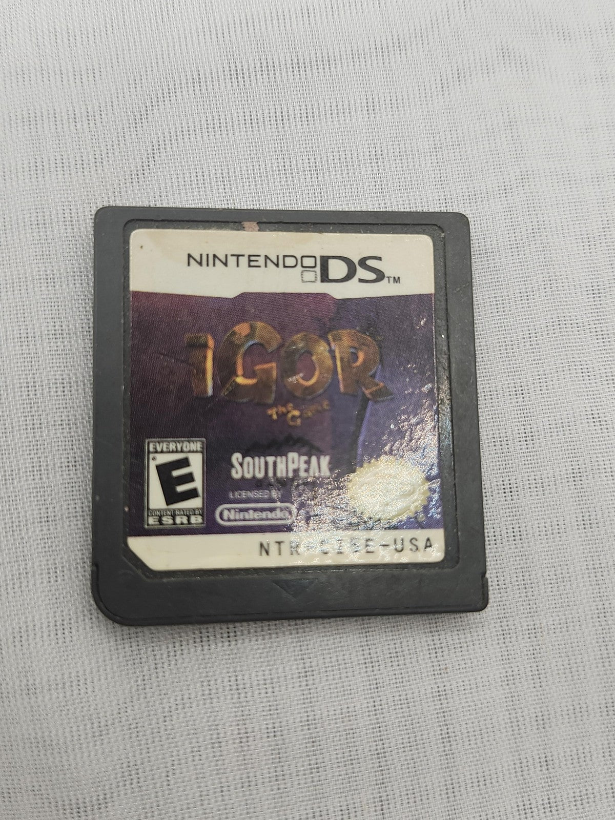 Igor Nintendo DS Game Cart SouthPeak NTSC-U/C 2008 E Platformer Action Adventure