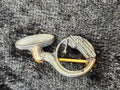 Vintage Sterling Silver Music Lover Brooch Figural Harp Pin Artisan Design