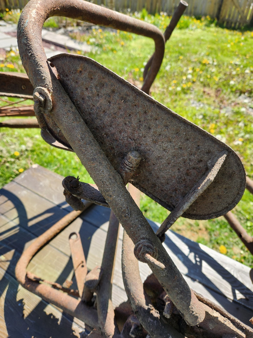 Antique SIMPLEX Early Motorcycle /  Bicycle Frame Springer Fork  Project 1930S