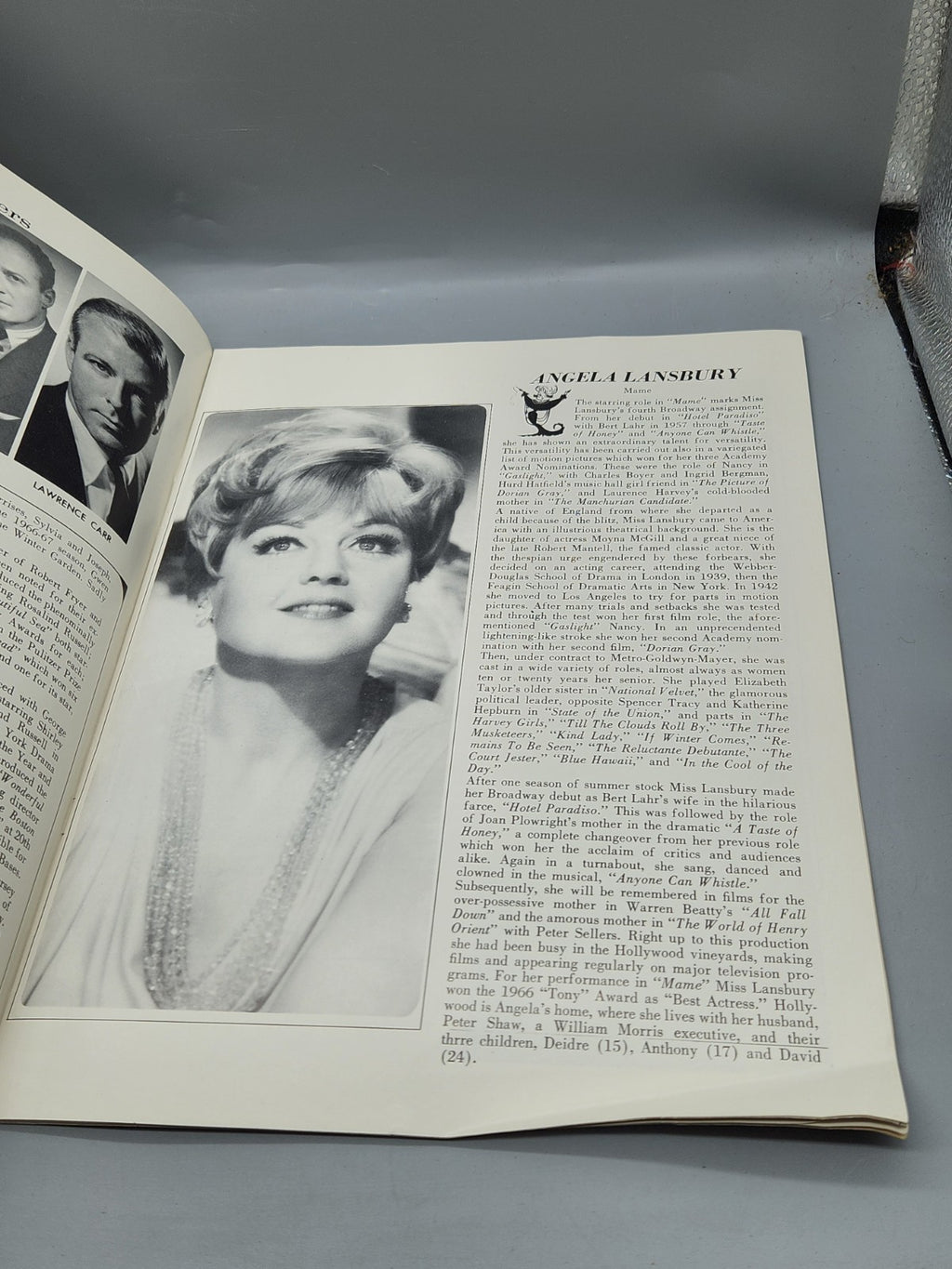 Vintage Angela Lansbury Mame Broadway Theater Program Original Cast Musical...