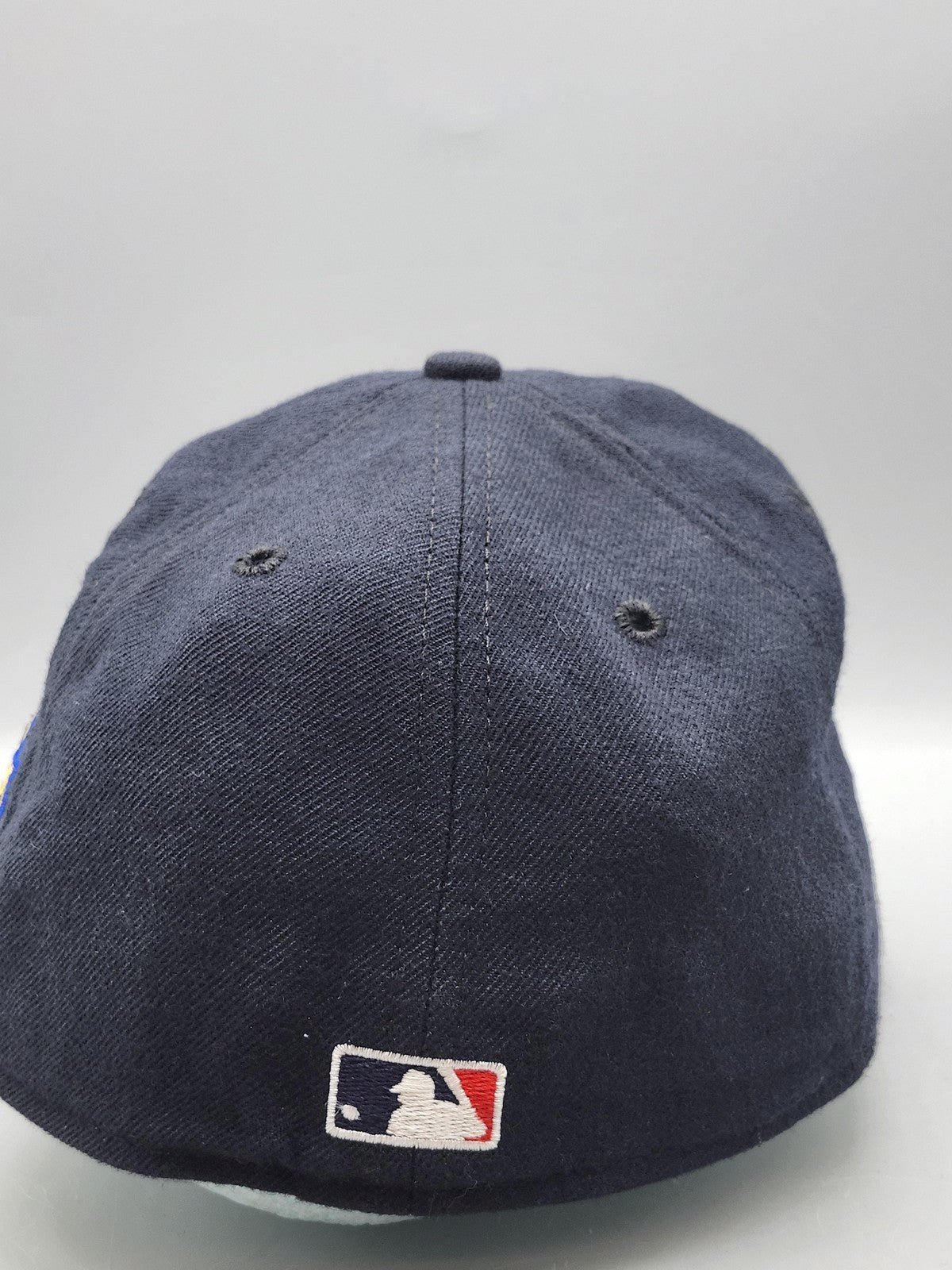Vintage New York Yankees Hat Cap Fitted Mens 6 7/8 Blue MLB World Series New Era