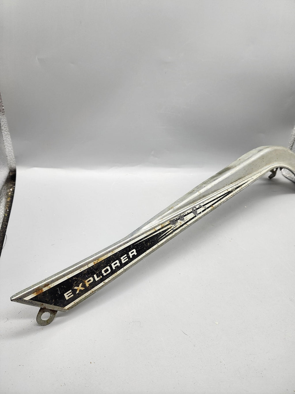 Vintage Explorer Silver Bicycle Chain Guard Metal Cruiser Bike Retro Chainguard