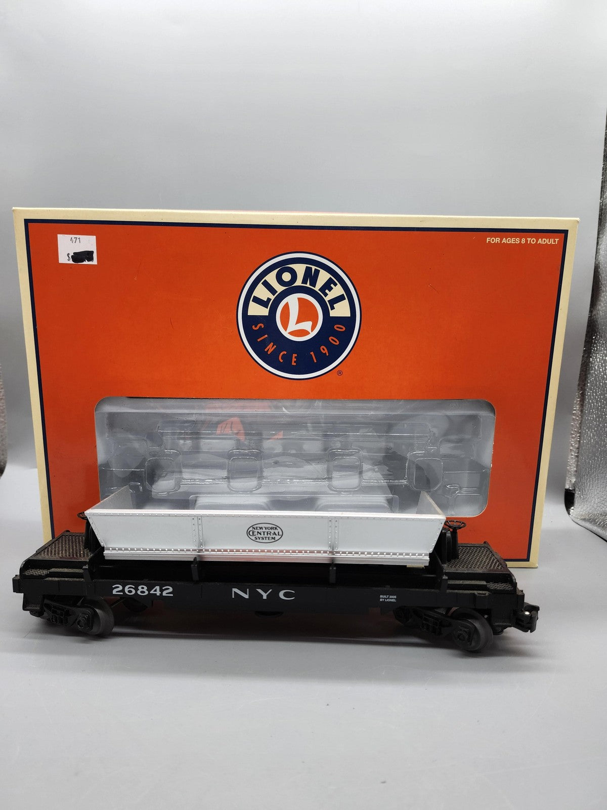 Lionel 6-26842 NYC Operating Coal Dump Car O Gauge O Scale Box NY Central