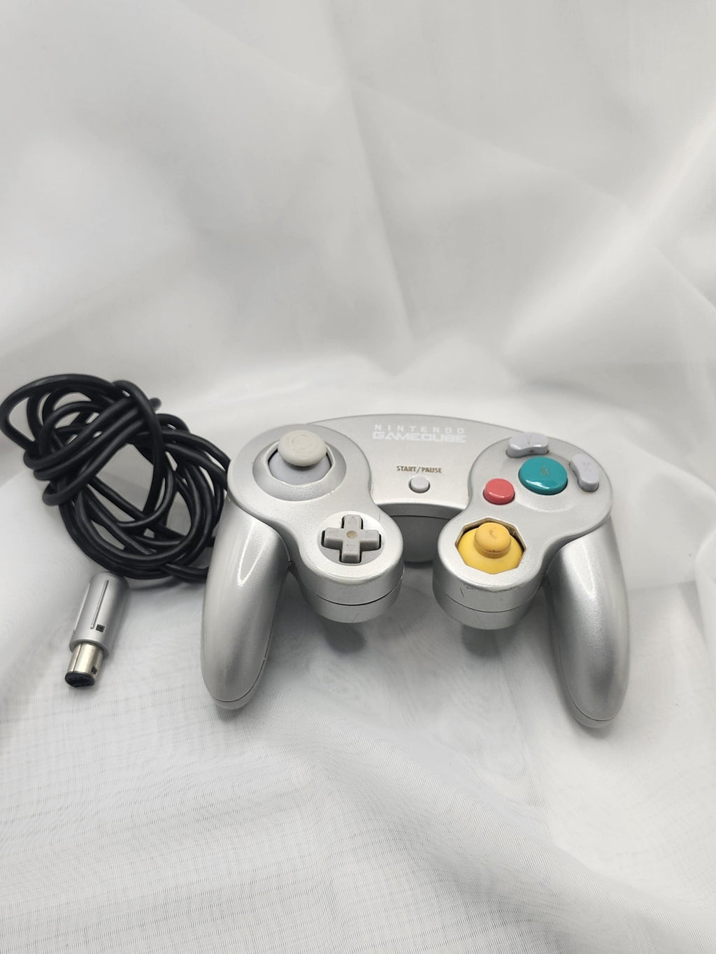 Nintendo GameCube Silver Wired Controller DOL-003 For Wii Panasonic Q OEM