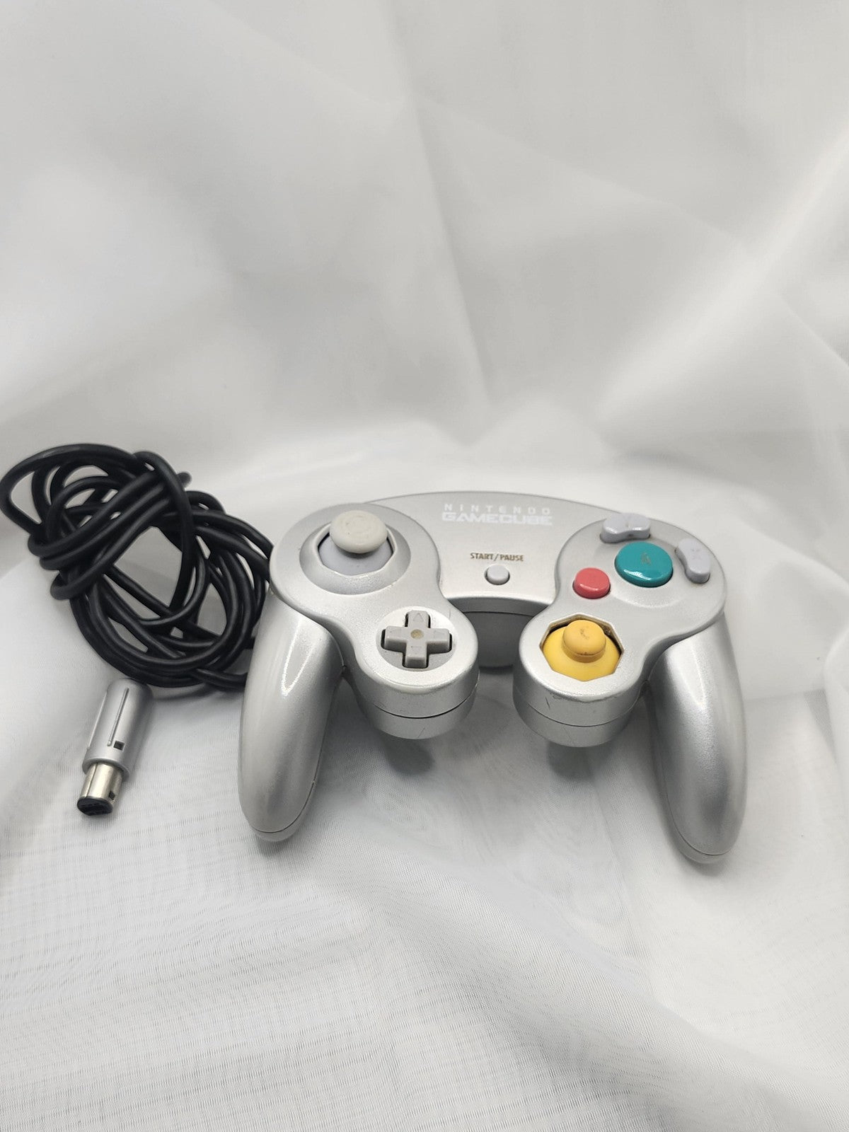 Nintendo GameCube Silver Wired Controller DOL-003 For Wii Panasonic Q OEM