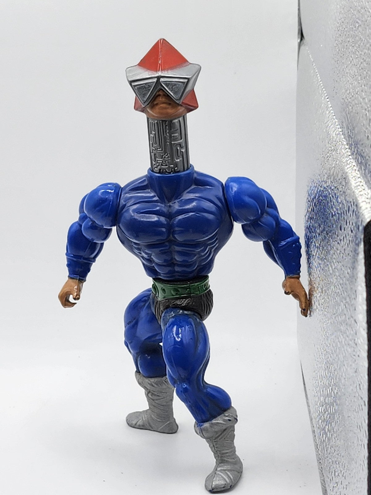 Vintage 1983 Masters Of Universe Mekaneck 6in Action Figure Mattel Loose Blue