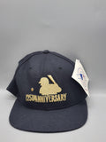Vintage MLB 125th Anniversary Hat Cap Snap Back Mens One Size Black New Era 90s