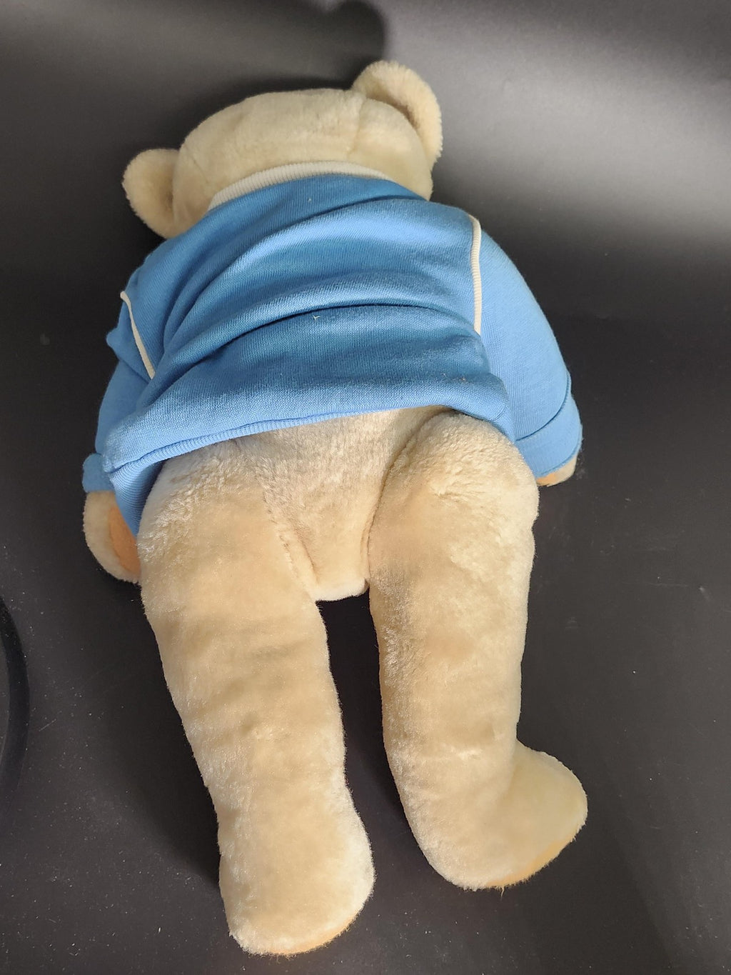 Goffa International Teddy Bear Plush Medium Beige Blue Shirt Stuffed Toy Cute