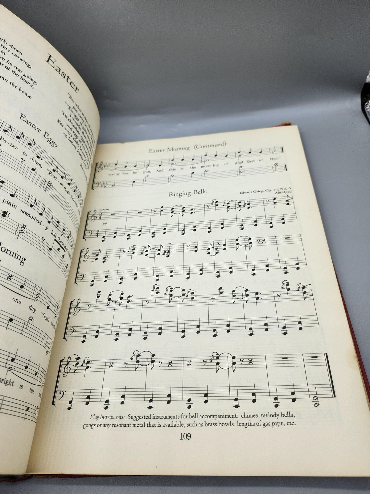 Vintage First Grade Book Pitts Glenn Watters Ginn Red HC Music Songbook USA