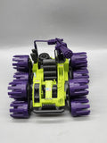 Vintage 1987 G.I. Joe Badger Battle Car Vehicle Hasbro Green Purple Toy Loose