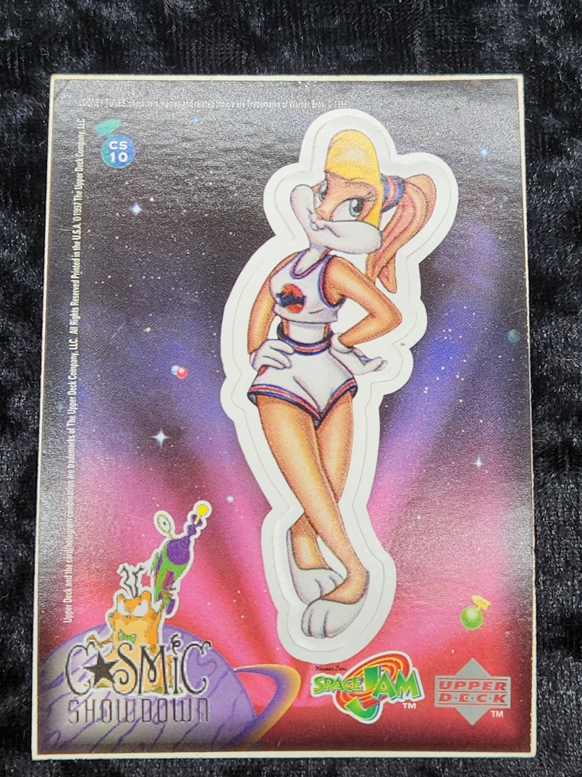 1997 Upper Deck Space Jam Cosmic Showdown CS10 Lola Bunny Die-Cut Sticker...