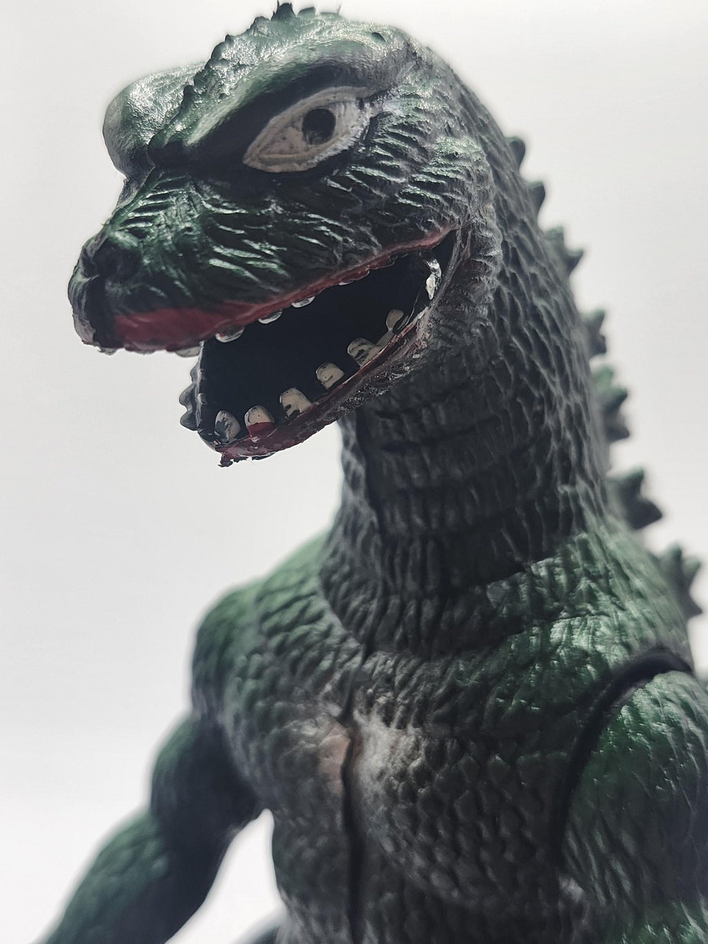 Vintage 1985 Imperial Godzilla 6in Action Figure Green Plastic Loose Hong Kong