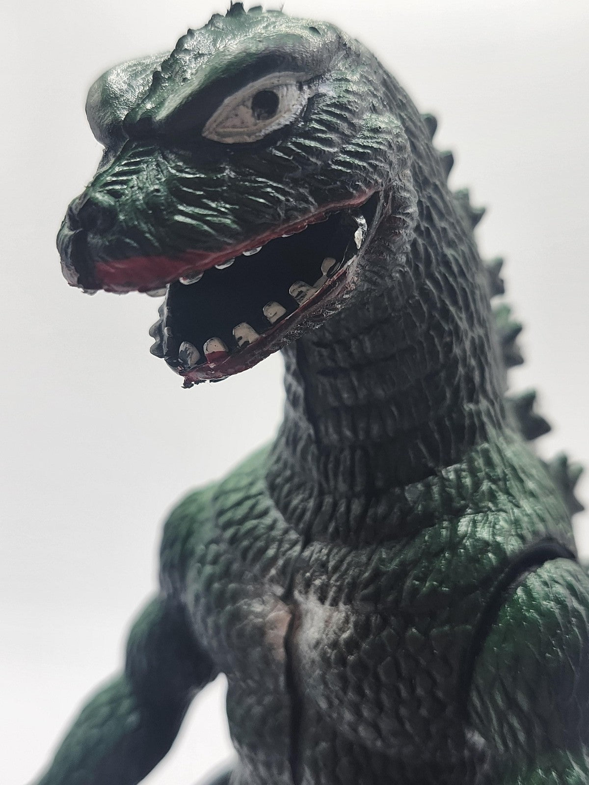 Vintage 1985 Imperial Godzilla 6in Action Figure Green Plastic Loose Hong Kong