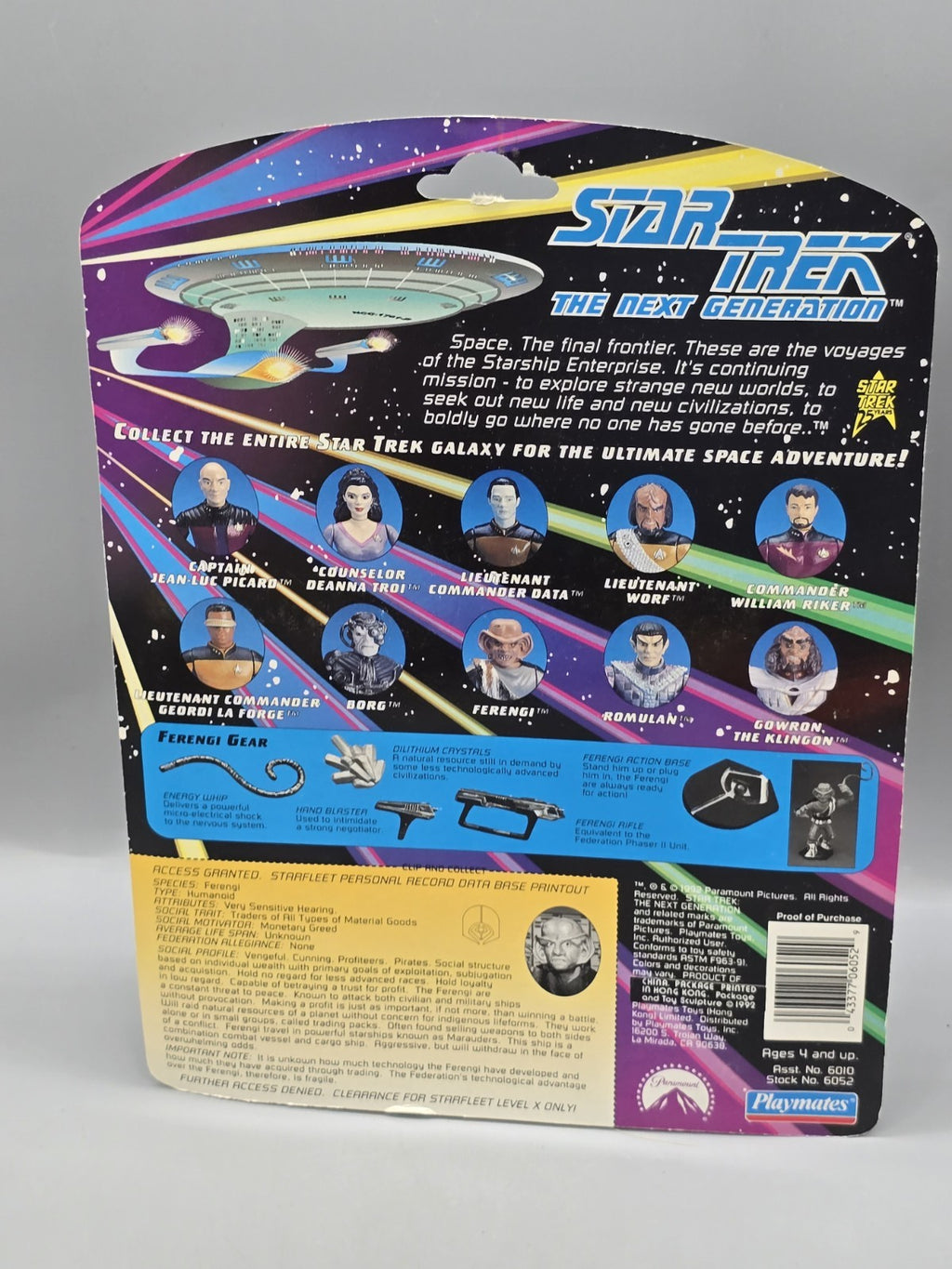 Star Trek TNG Ferengi Playmates 1993 Action Figure MOC Sealed