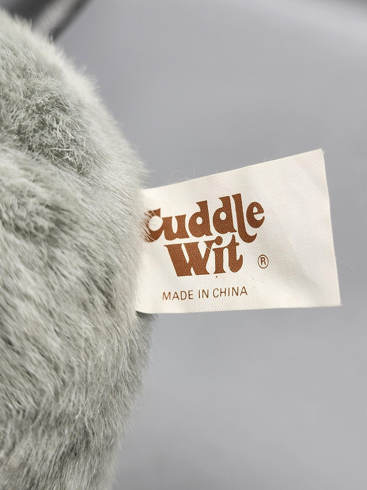 Cuddle Wit Gray Christmas Elephant Plush Stuffed Animal Small 11in Bells Hat