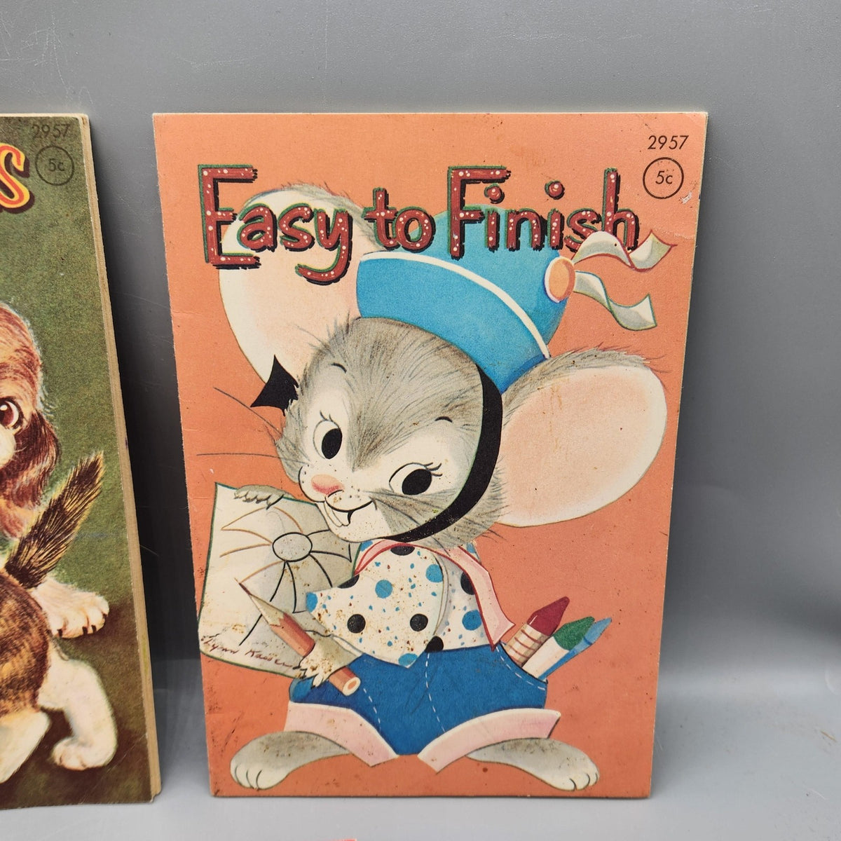 Vintage Baby Animals Easy To Finish Color Parade 3 PB Coloring Books USA 1960s