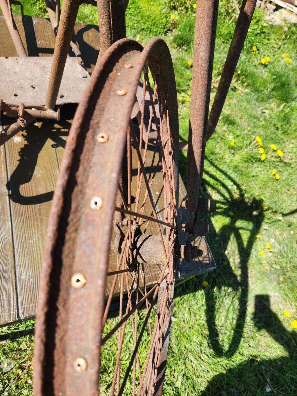 Antique SIMPLEX Early Motorcycle /  Bicycle Frame Springer Fork  Project 1930S