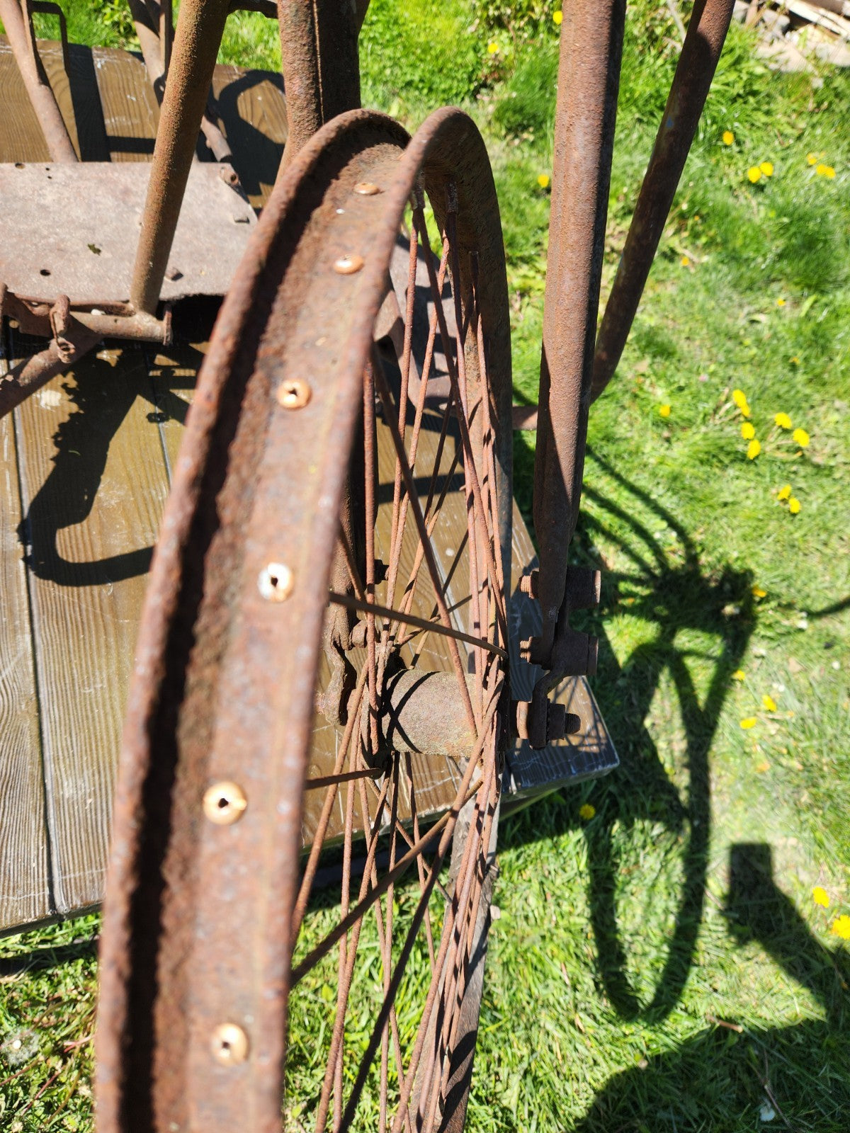 Antique SIMPLEX Early Motorcycle /  Bicycle Frame Springer Fork  Project 1930S