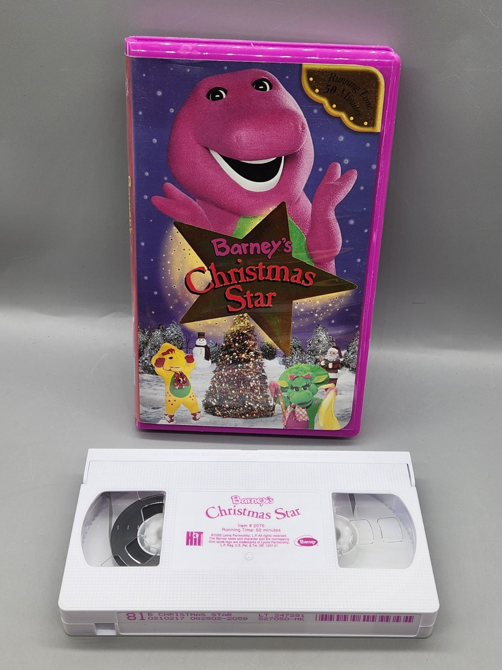 Barney’s Christmas Star VHS 2002 HIT Entertainment Holiday Movie Tested Kids...