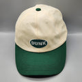 DUNK Hat Cream Green Strapback Dad Cap Minimal Logo Adjustable Baseball Cap