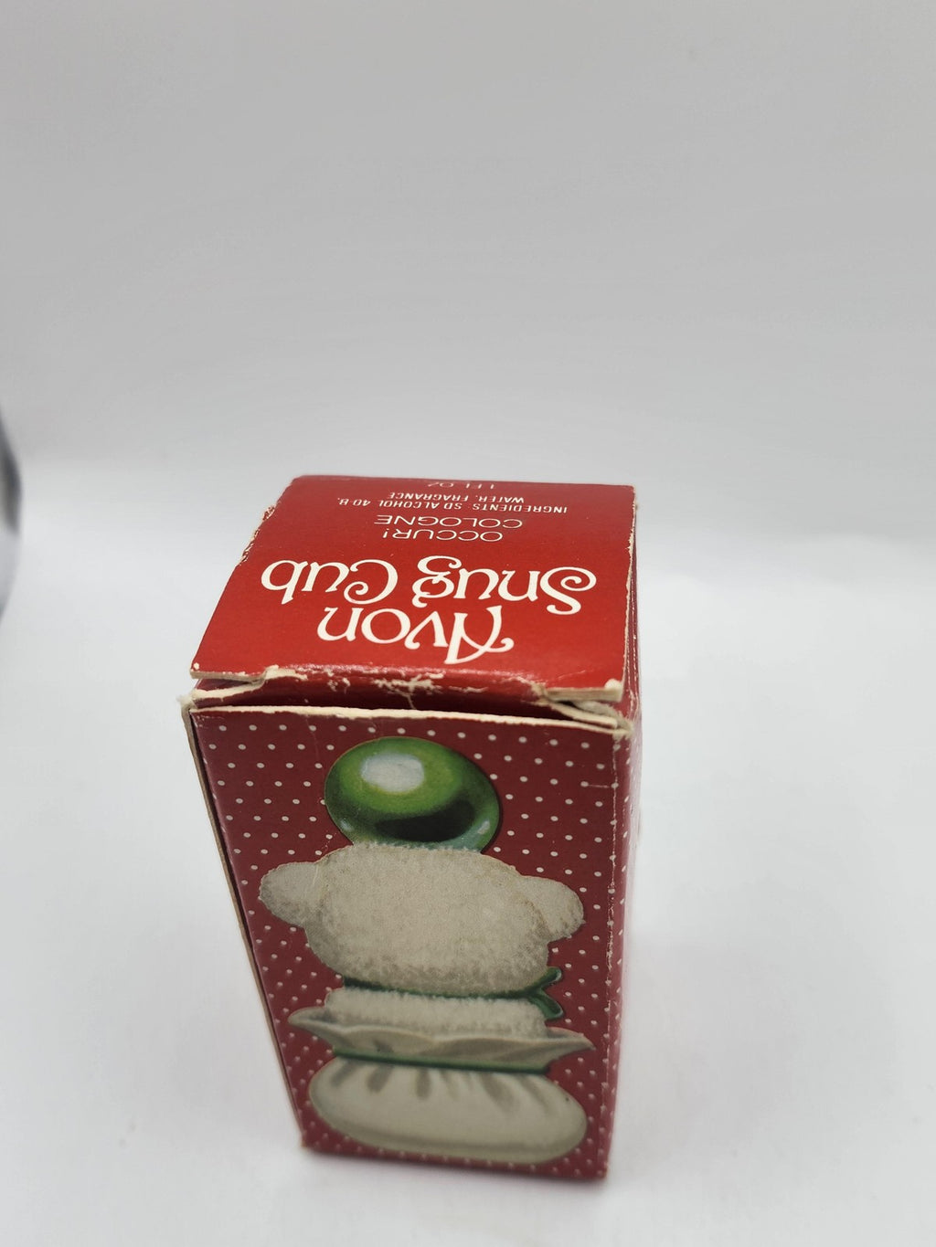 Vintage Avon Snug Cub Cologne 1 Fl Oz Girls Figural Bear Bottle Box Discontinued