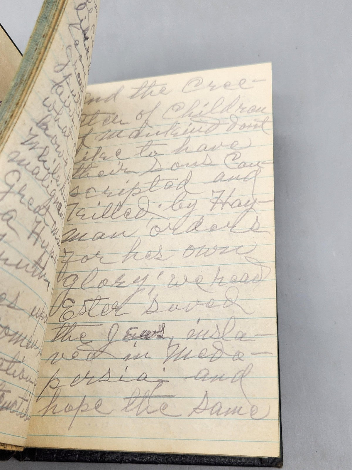 Vintage 1930 Memorandum Notebook John E Eklund Handwritten Journal Poetry Notes