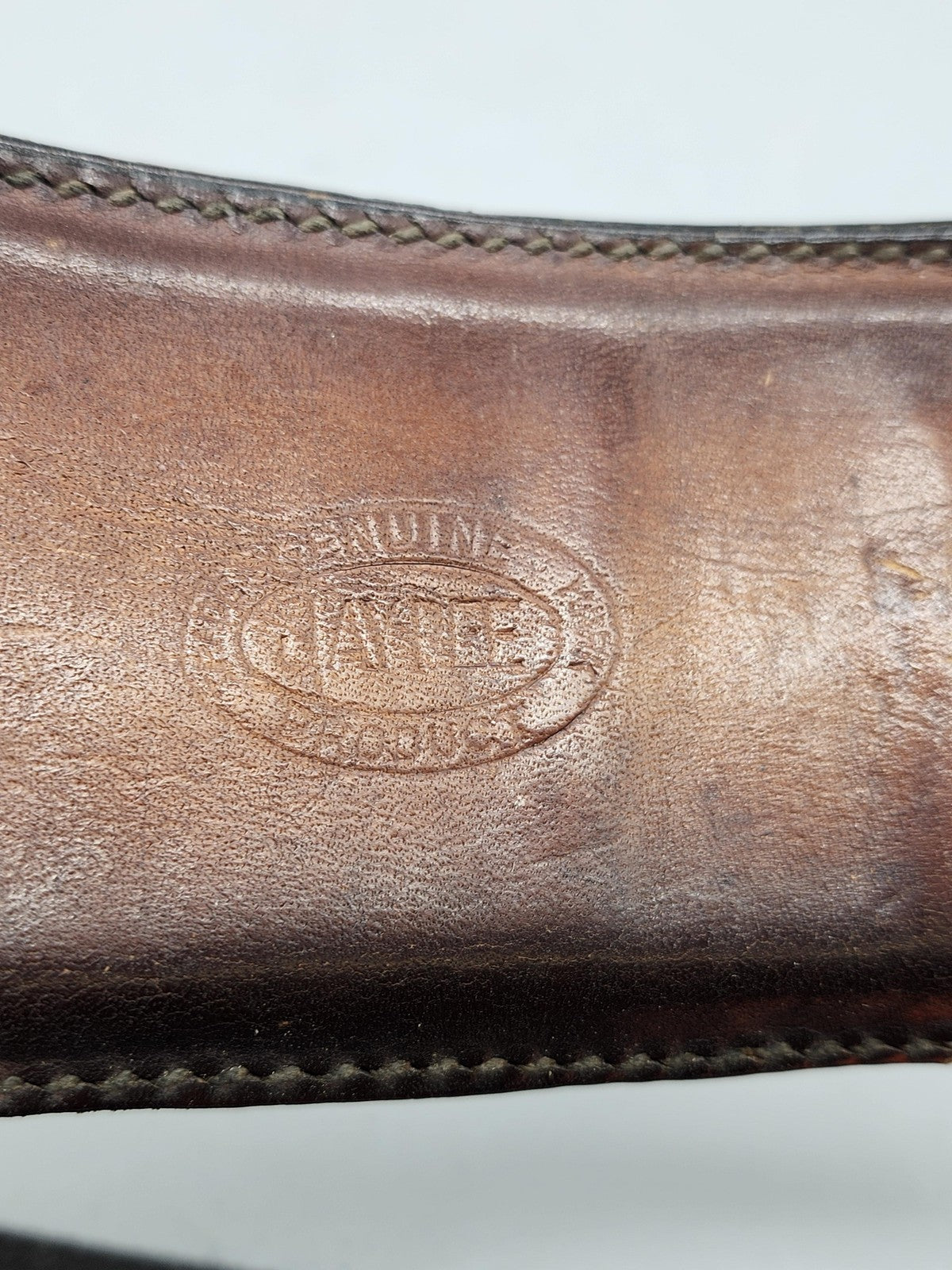 Vintage Hunter Black Leather 12 Round Belt Slide Rifle Ammo Holder Hunting