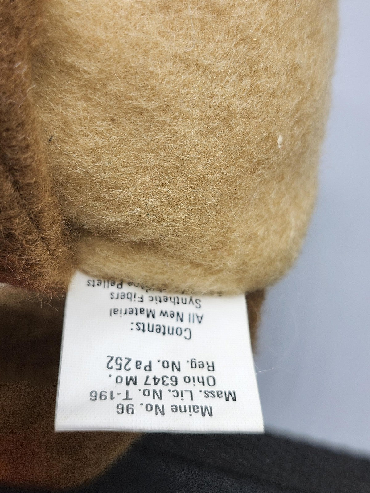 Hallmark Brown Reindeer Plush Stuffed Animal Toy Small Christmas Laying Flat