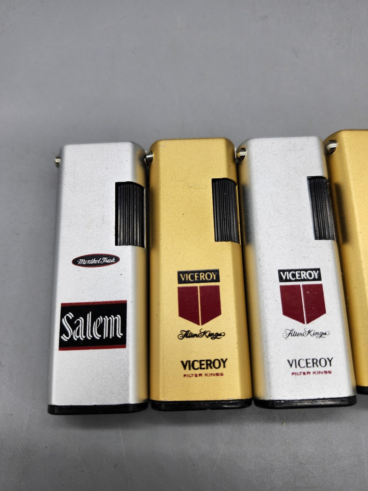 Vintage Cigarette Advertising Lighters Lot 8 Salem Viceroy More Kent Winston