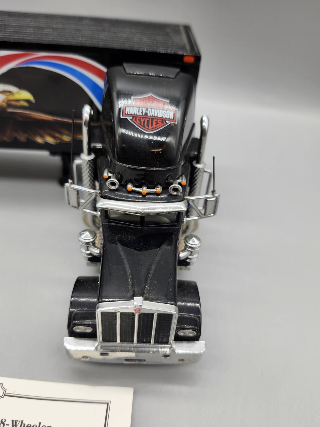 Vintage Matchbox Harley-Davidson Kenworth 18-Wheeler Diecast Truck Toy Black