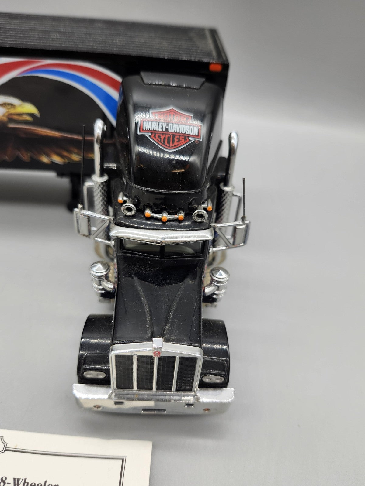 Vintage Matchbox Harley-Davidson Kenworth 18-Wheeler Diecast Truck Toy Black