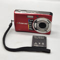 Polaroid t1035 Digital Camera 10MP Red Untested Parts or Repair w Battery