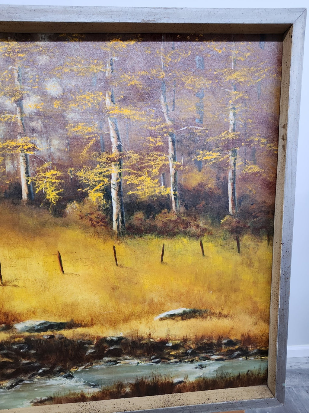 Vintage Richard Duncan Landscape Oil Painting Framed Signed 1971 37” x 27