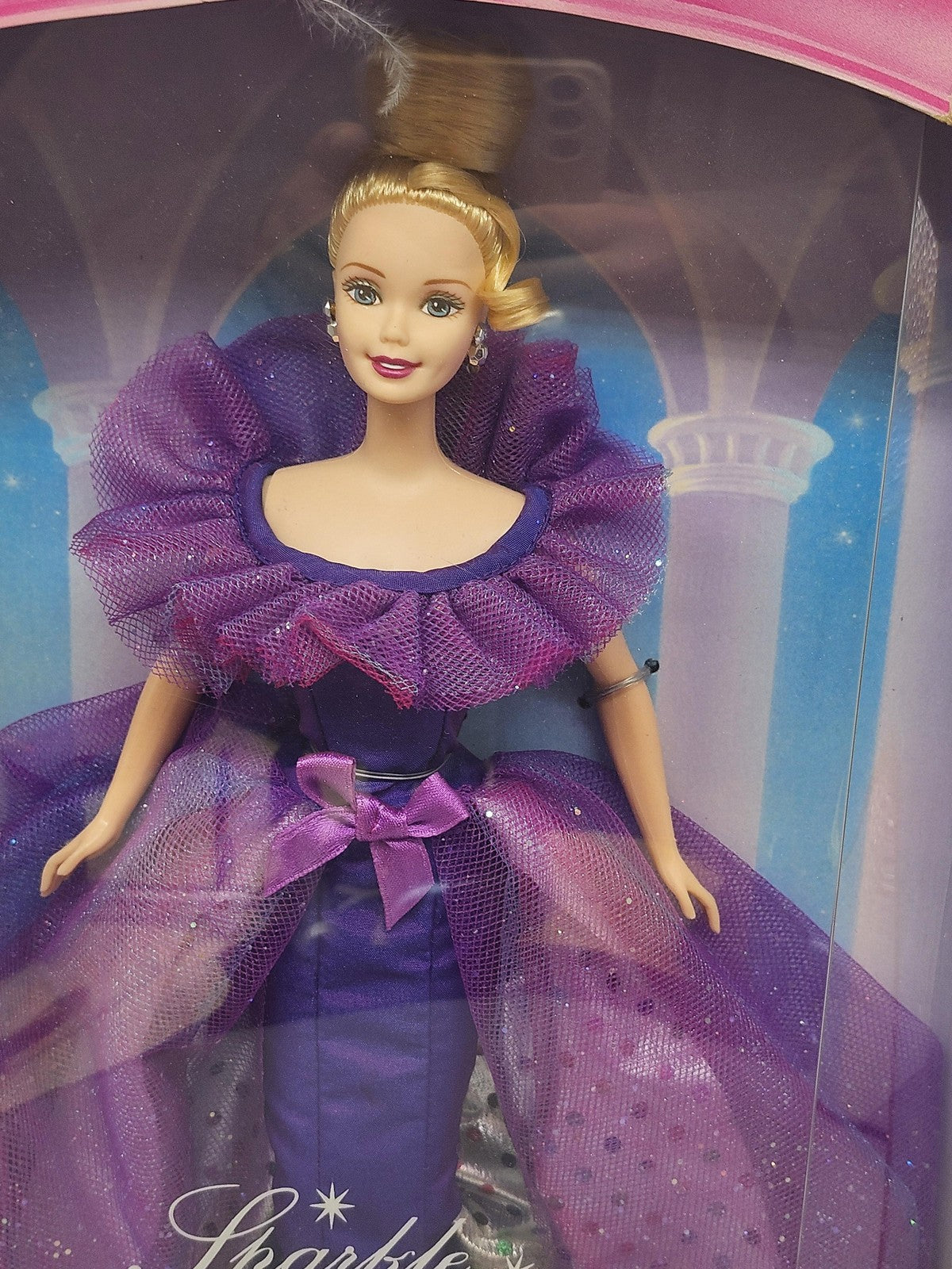 Vintage Barbie Sparkle Beauty Doll 11 In Mattel Special Edition Purple Gown