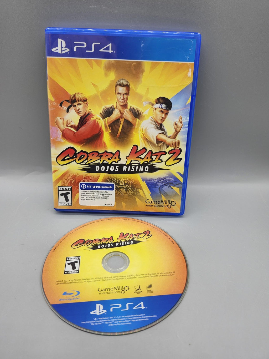 Cobra Kai 2 Dojos Rising PlayStation 4 PS4 Game T Red Mile 2022 Blue Case Disc