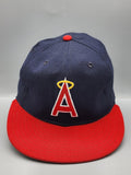 Vintage California Angels Hat Cap Fitted Mens 6 7/8 Blue MLB Baseball New Era