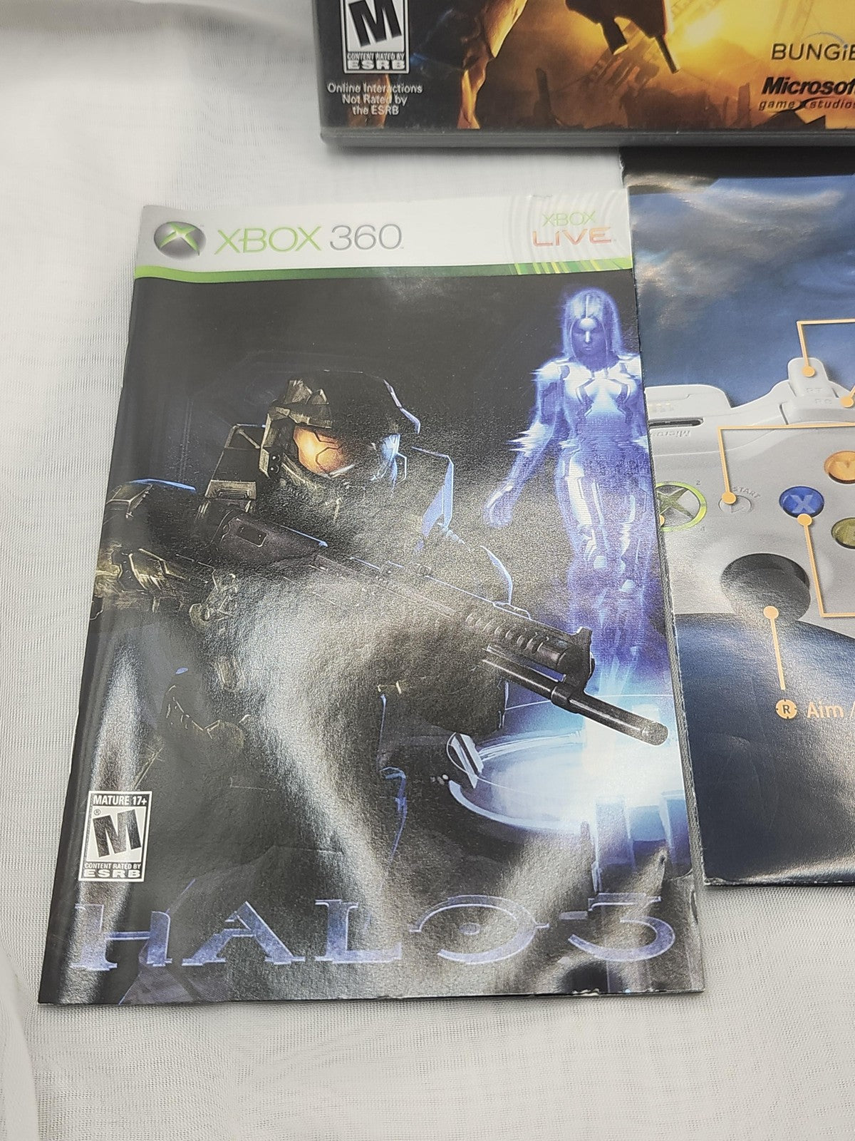 Halo 3 Microsoft Xbox 360 Game Disc Case Manual Platinum Hits NTSC-U/C M Shooter