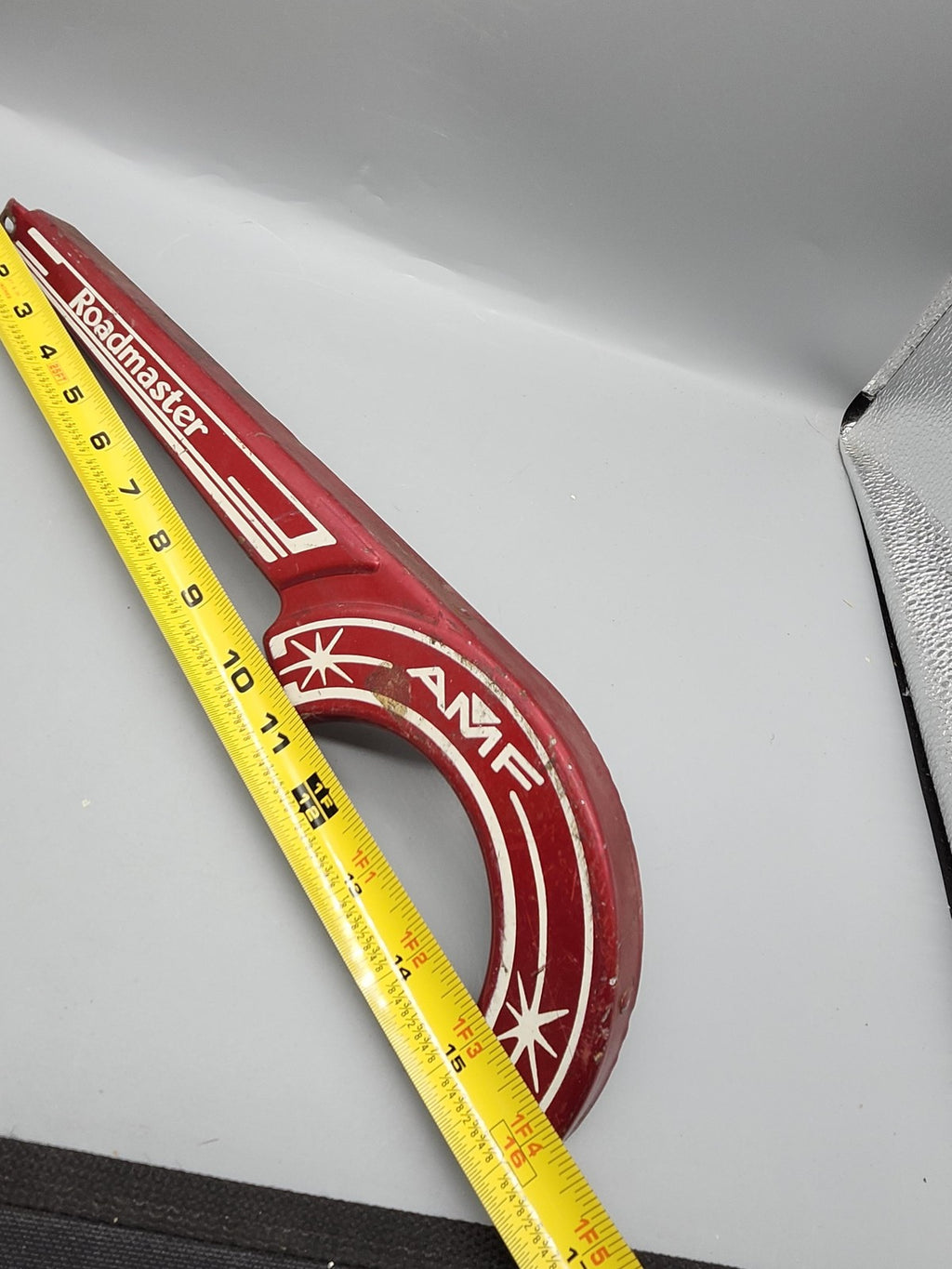 Vintage AMF Roadmaster Bicycle Chain Guard Red 16.5 In Starburst Cruiser BMX
