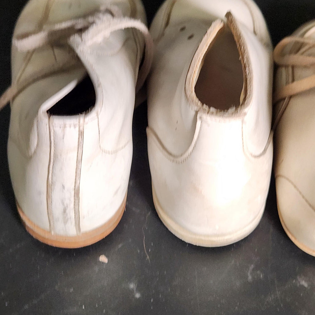 Baby Walking Boots Boys Size 4 White Leather Booties Lot 4 Shoes Ankle Lace Up