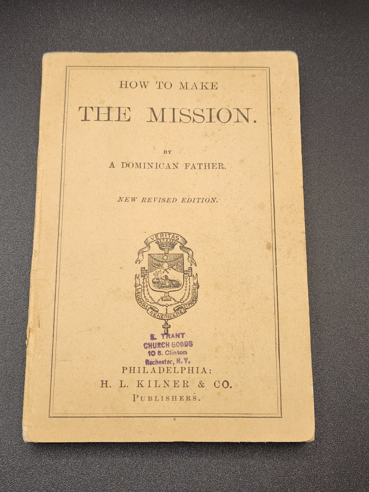 Vintage 1897 “How To Make The Mission” Catholic Religious Booklet Dominican