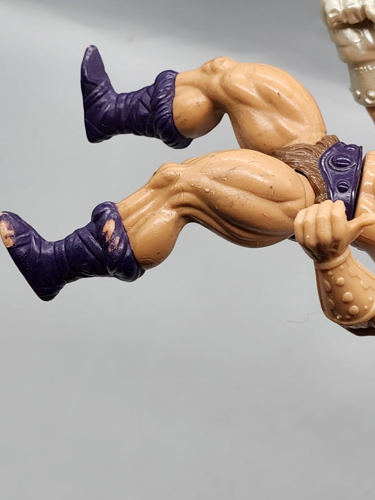 Vintage Masters Of Universe Fisto 6in Action Figure Mattel Loose Purple Boots