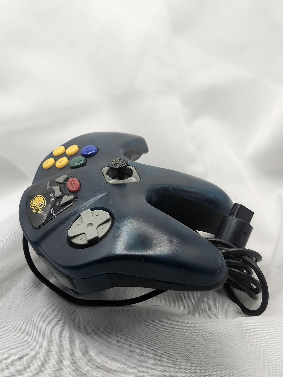 Mad Catz Blue Wired Controller Gamepad For Nintendo 64 N64 Turbo Slow Buttons