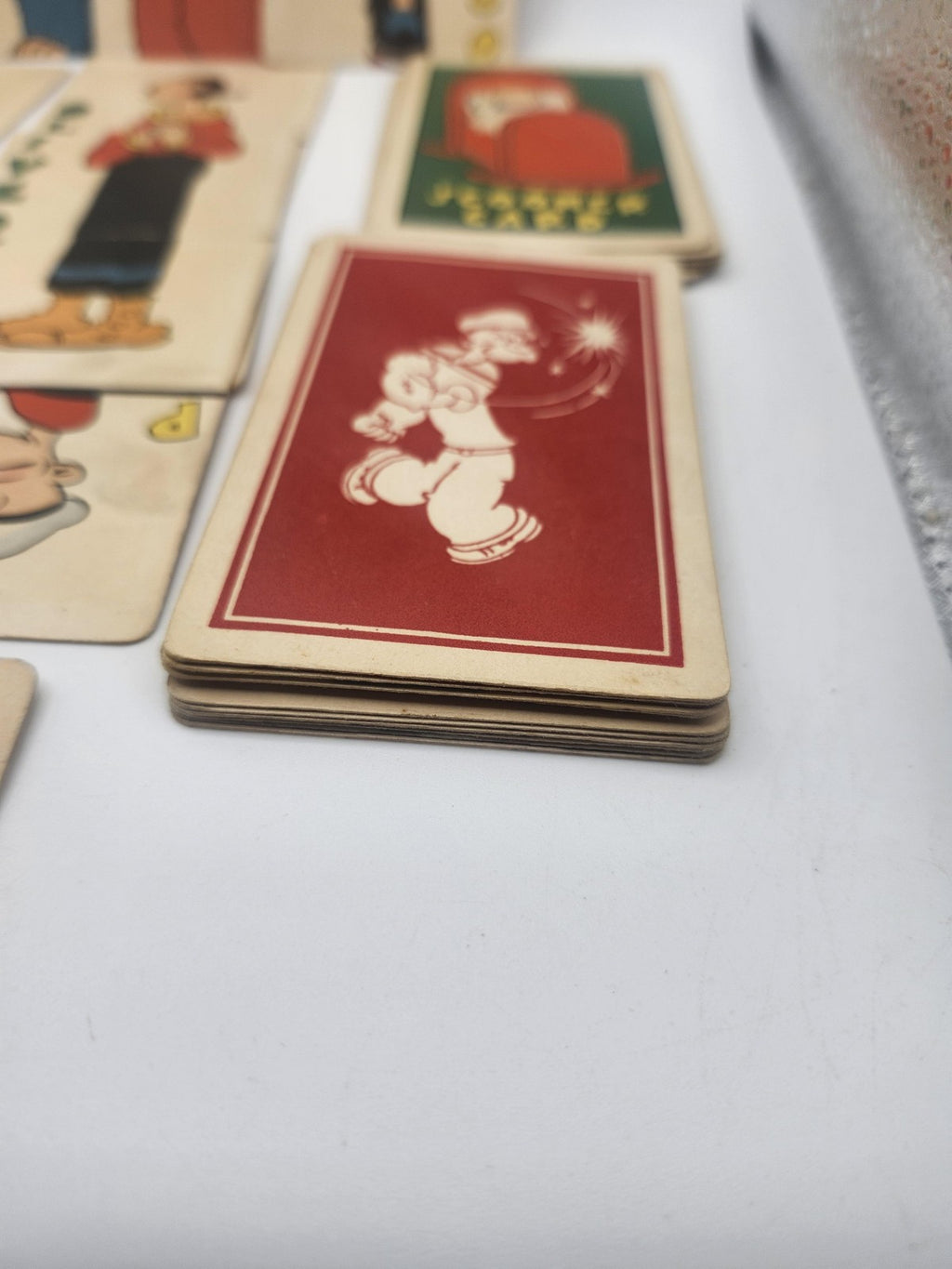 Vintage 1934 Whitman Popeye Scooner Card Game Playing Cards Set USA Olive Oyl