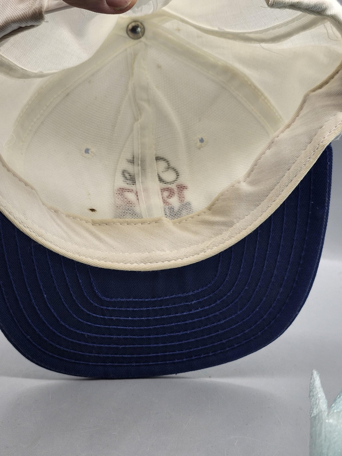 Vintage 1992 NBA Finals Hat Cap Snap Back White Blue NBA Basketball USA Mens